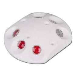 Markeringsspiker - PPC - hvit - 120x140x25 mm - retroreflekterende - uten festemateriale