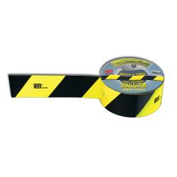 Waarschuwingslint - CATU AT-5005 - Afmetingen 50 mm x 100 m - zwart/geel - zelfklevend