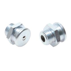 Engrasador plano - acero galvanizado - 22 mm - rosca M16 x 1,5 mm