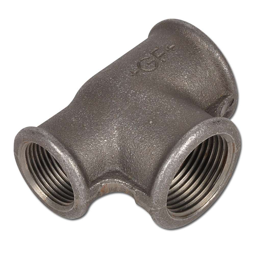 T-stuk - type 130/B1 - gietijzer zwart/verzinkt - reducerend - 3 conisch IG Rp 1/2" tot Rp 2 1/2" - PN 25