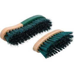 Jeu de brosses &agrave; r&eacute;curer - Manche en bois - Longueur des poils : 30 &agrave; 35 mm - en 2 parties