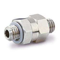 Doppelnippel  - MS-Serie - Edelstahl - 2x M5 AG PAT - bis 1.0 Mpa - 360° schwenkbar - Preis per Stück