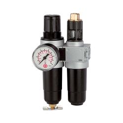 Unidad de mantenimiento multifix-mini - de dos piezas - BG 0 - G 1/8" o G 1/4" - PE máx. 12 bar - rango de regulación de 0,5 a 10 bar - con depósito metálico