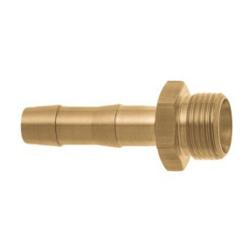 1/3 gassvejseslange fitting - messing - udvendigt gevind G 1/8"-3/4" - slangestørrelse 1/4"-3/4" - NW 3-16 mm - pakke med 1 eller 10 stk - pris pr. stykke