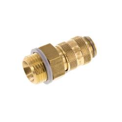 Koppelingsbus - messing - nominale diameter 5 - cilindrische buitenschroefdraad G 3/8"