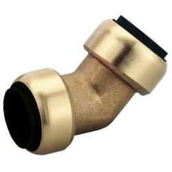 Raccord enfichable coud&eacute; Schneider STV-W45-15 - diam&egrave;tre 15 mm - laiton - prix &agrave; l'unit&eacute;