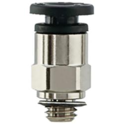 SMC Straight push-fit screw-in fitting KAH &ndash; 1 to 10 bar &ndash; Hose outer diameter 3.2 to 6 mm &ndash; M5 or M6 &ndash; Pack of 10 &ndash; Price per piece