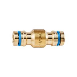 Conector GEKA&reg; plus para agua potable - lat&oacute;n sin plomo -  para conectar dos mangueras - unidad de embalaje de 5 piezas - Precio por pieza