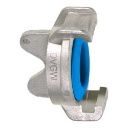 GEKA® plus blind coupling EK – with hole for chain attachment – stainless steel – pack of 10 – price per piece