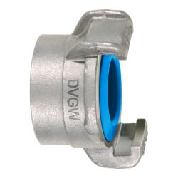 GEKA® plus kierreliitin EK sisäkierteellä - juomavedelle - ruostumaton teräs 1.4401 - EPDM sininen - sisäkierre 1/2" - 1" - 10 kpl pakkaus - hinta per kappale