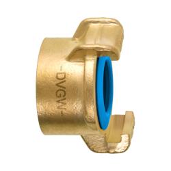 GEKA® plus kierreosa K sisäkierteellä - lyijytön messinki - EPDM sininen - sisäkierre Ø G3/8 - G1½ - 10 kpl pakkaus - hinta per kappale