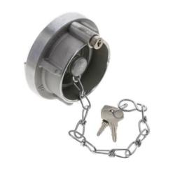 Storz blind cap with chain - lockable - size DIN 110 / A - with lock