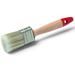 Cepillo ovalado Allround - anchura 55 mm - virola de acero inoxidable, mango de madera natural - precio por unidad
