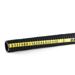 Abverkauf - Ölspiralschlauch - mit Stahlspirale - Innen-Ø 25 mm - Außen-Ø 34 mm - schwarz - Länge 1 m