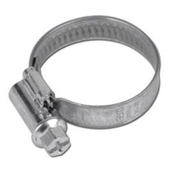 Stock restante - abrazadera de manguera con tornillo sin fin - Ø 300-320 mm - ancho de banda 9 mm - estampada - interior liso - acero galvanizado W1 - PU 25 - precio por PU