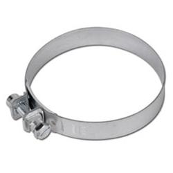 Existencias restantes - Mordaza de sujeción - Ø 108 mm - ancho de banda 20 mm - acero galvanizado Din 3017 - PU 1 unidad - precio por unidad