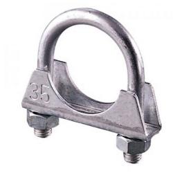 NORMA U-Bolt konsolklämma - förzinkat stål W1 - M8 skruv - diameter 73 mm
