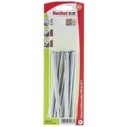 Universele framebout FUR met verzonken kopschroef - Inhoud verpakking 4 x universele framebout, 4 x veiligheidsschroef - Boordiameter Ø 8 mm - Dübellengte 120 mm - min. boorgatdiepte 130 mm - min. verankeringsdiepte 70 mm - max. Di