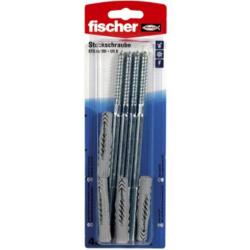 Stokschroef STS en deuvel SX - lengte 100 mm - schroefdraad M8 - sleutelbreedte 6 mm - inhoud 4 x UX 10 x 60, 4 x stokschroeven M 8 x 100 met inwendige ster TX