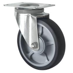 CASCOO Lenkrolle - Serie P2G2 - Thermoplastrad - Rad-&Oslash; 100 bis 200 mm - Bauh&ouml;he 125 bis 235 mm - Tragkraft 135 bis 250 kg - Preis per St&uuml;ck