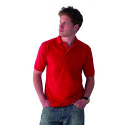 Restos de existencias - Polo - talla L - rojo - 100% CO - corte ideal - polo de piqué suave - cuello reforzado - "Essential"