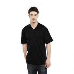 Restposten - Poloshirt - Gr. L - königsblau - 100% PES - sehr robust - 80°C waschbar - atmungsaktiv - gestrickter und verstärkter Kragen - "Processable"