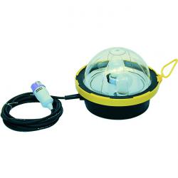 Rubber lamp – ALLROUND-QT10 – with two halogen lamps 2x100 W – 24 V or 42 V – IP 55 – 5 m cable – various designs – price per unit