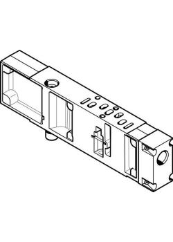FESTO - Placa de alimentación vertical - Fundición inyectada de aluminio - Anchura 18 mm - VABF-S4-2-P1A3-N18 - (540174) - Precio por unidad