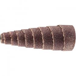 Existencias restantes - Rodillo lijador - PFERD POLIROLL® - Forma cónica - con grano corindón - para metal - Denominación PRK 1535 A 150 - Medidas (D x D) 15 x 35 mm - Tamaño de grano 150 - Rev. recom. Velocidad 10000 min-¹ - velocidad máxima permiti