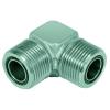 Kolanko 90 ° - stal chromowana - 2 gwinty zewnętrzne ORFS UN 9/16 "do UN 2"