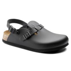 Birkenstock - Kay SL SFB Träsko - Belagd naturläder - Svart - Regular - Storlekar 39 till 46 - Pris per par