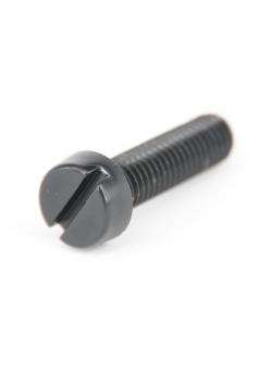 Zylinderschrauben - mit Schlitz - ähnlich DIN 84 - M 3 x 6 bis M 10 x 20 mm - PA 6.6 schwarz / Nylon schwarz