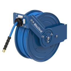 "BluBird" slangupprullare - massivt gummi - metallhus - &Oslash; 20 x 13 - G 1/2 IG - PN max. 20 bar - l&auml;ngd 15 m - pris per styck