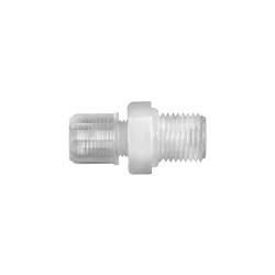 Rechte inschroefkoppeling - PFA - G 1/8 tot G 1/2 - voor slang 4/6 tot 8/10 mm - prijs per stuk