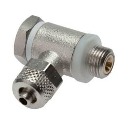 Smoorterugslagklep Afvoerlucht regelbaar - messing M 5 tot G 1/4"