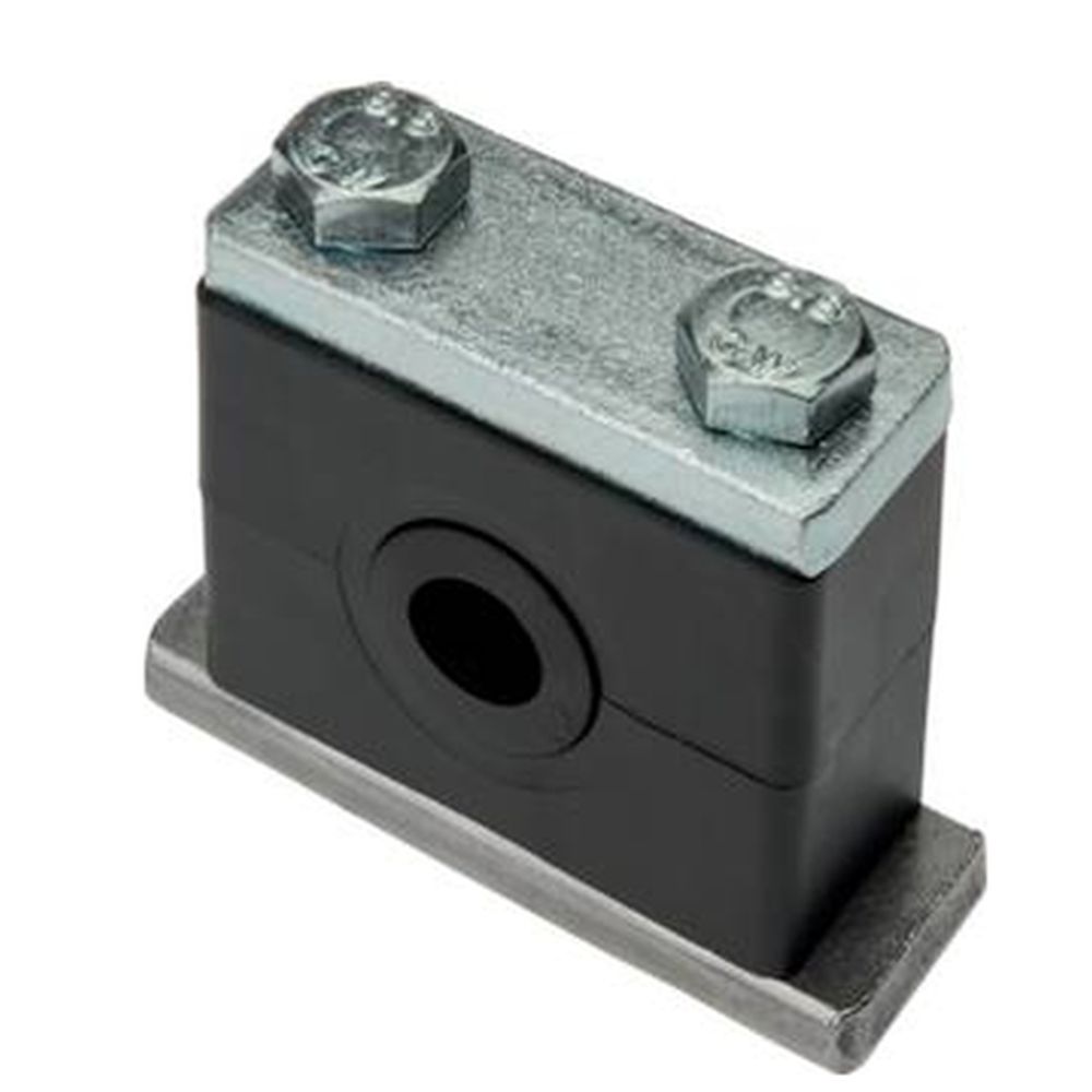 Obejma do rur - z wkładką elastomerową i pokrywą - seria do dużych obciążeń 2 do 7 - rura Ø 6 do 140 mm - cena za sztukę