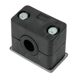 Abrazaderas para tubos - con inserto de elastómero - serie de fabricación pesada 2 a 7 - tubo Ø 6 a 140 mm - precio por unidad