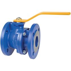 Rimanenze - Valvola a sfera flangiata - Ghisa - monoblocco - passaggio totale - DN 25 - filettatura interna M12 - PN 16