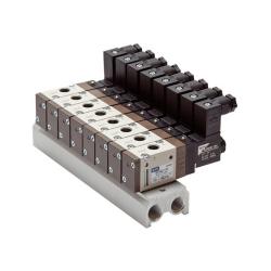 Placa base multipuertos - para electroválvulas de 3/2 vías - aluminio - serie SF2000 - 2 a 12 puertos