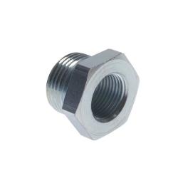 Reductiestuk - verzinkt staal - metrische buitendraad M22 x 1,5 mm - cilindrische binnendraad G 1/2" - PN 315