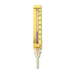 Thermomètre en verre pour machines - hauteur 200 mm