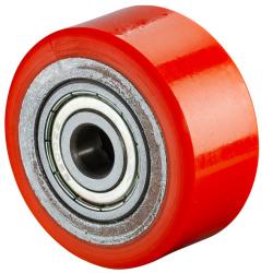 Roue en polyur&eacute;thane - avec roulement &agrave; billes - &Oslash; de la roue 50 mm - capacit&eacute; de charge 120 kg - prix &agrave; l'unit&eacute;