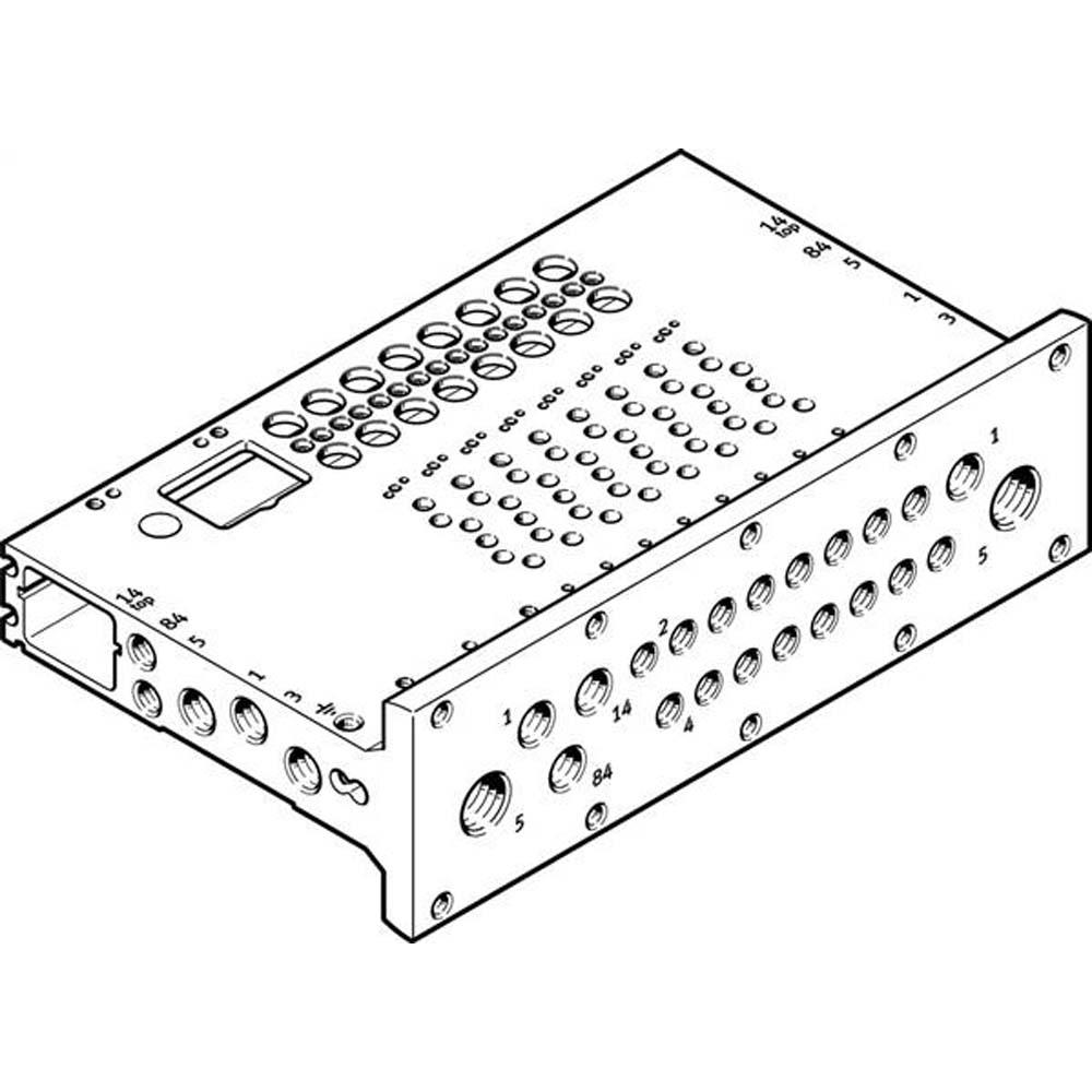 Festo valve terminal connection strip – Series VABM-L1-14HWSx-G14-x-GR – Grid size 16.0 mm – max. 24 valve positions – Price per piece