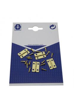 Bisagra para ataúd - laminada - latonada - incl. tornillos - PU 20 unidades Precio por unidad de embalaje