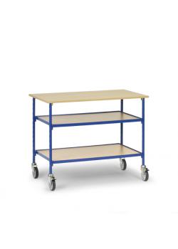 Rolltisch - mit 3 Böden aus Holz - 150 kg