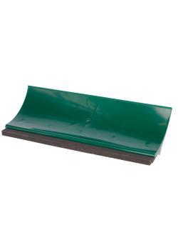 Mest- en gier schep - polypropyleen - Ø steel 27 mm - breedte 46 cm - groen