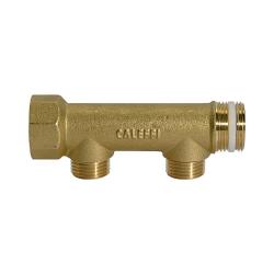 Colector - Latón - Entrada 2 x 3/4 a 2 x 1 1/4 - Salida 2 x 1/2 AG a 2 x 1/2 IG - Precio por unidad