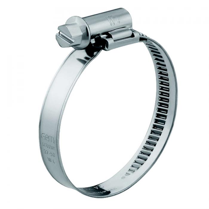 Abrazadera de tornillo sin fin GEMI SX-T- Acero inoxidable 1.4301 - Rango de sujeción-Ø 8 a 160 mm - Anchura 9 mm