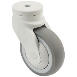Plasthjul - termoplasthjul - hjuldiameter 100 mm - totalh&ouml;jd 137 mm - lastkapacitet 100 kg - pris per styck
