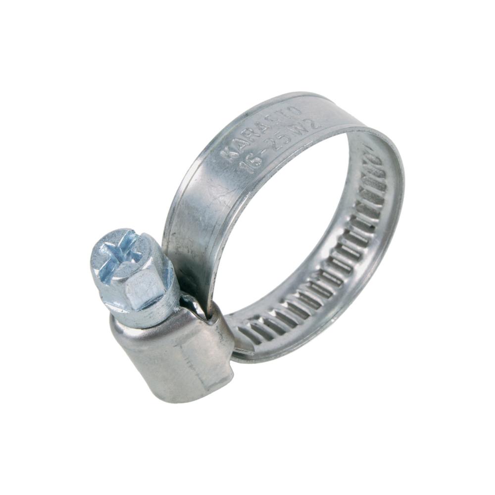 GEKA® - slangeklemme W2 - rustfritt stål - klemmeområde 8-12 til 100-120 mm - bredde 9 mm - pakke med 1 stk - pris pr.
